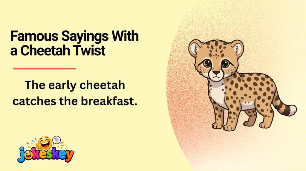 The early cheetah catches the breakfast.