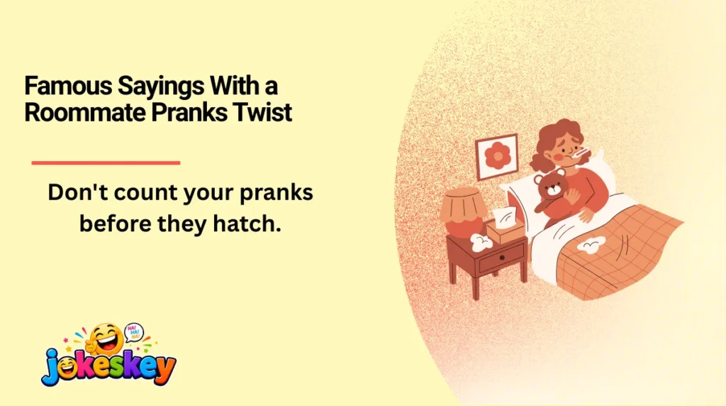 Famous Sayings With a Roommate Pranks Twist