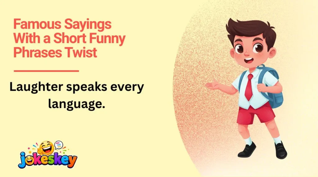 Famous Sayings With a Short Funny Phrases Twist