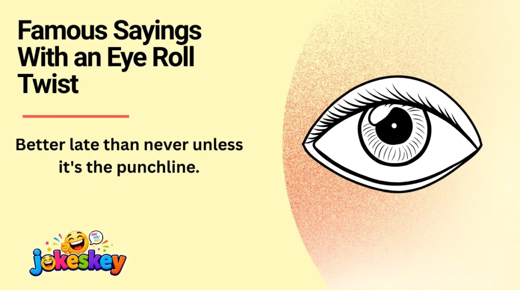 Famous Sayings With an Eye Roll Twist