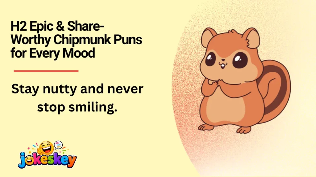 H2 Epic & Share-Worthy Chipmunk Puns for Every Mood