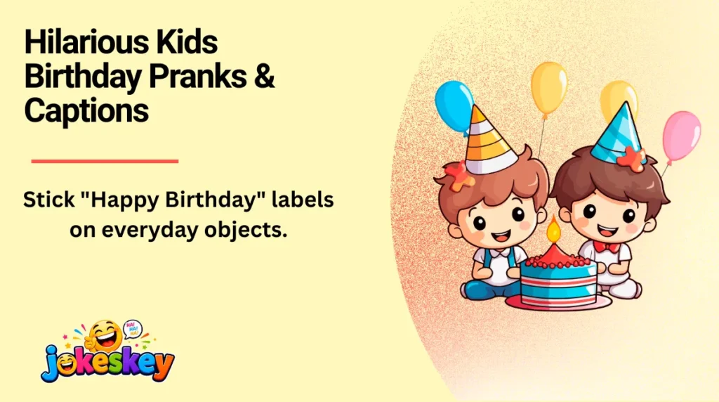 Hilarious Kids Birthday Pranks & Captions 