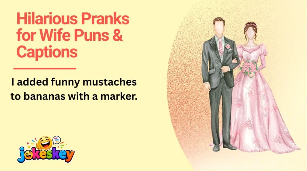 Hilarious Pranks for Wife Puns & Captions