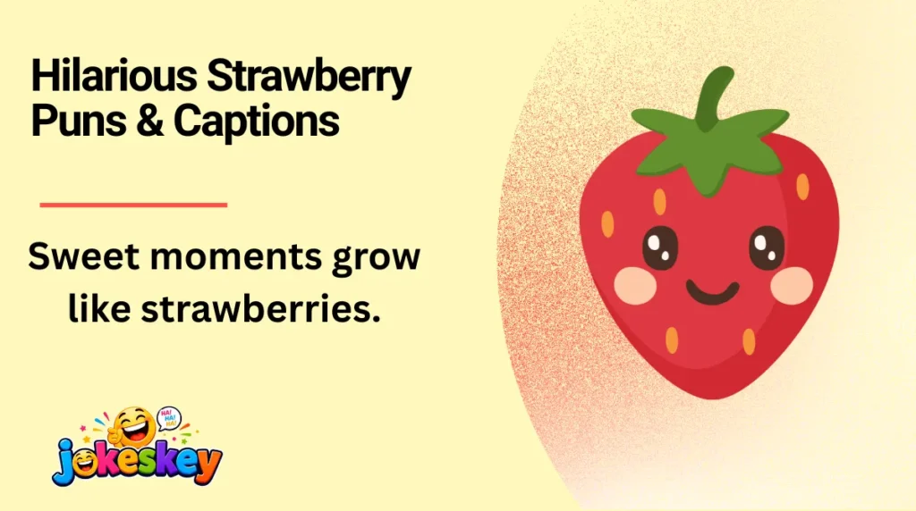 Hilarious Strawberry Puns & Captions