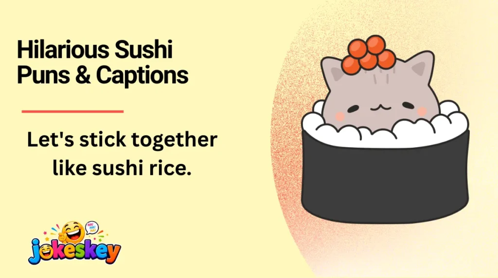 Hilarious Sushi Puns & Captions