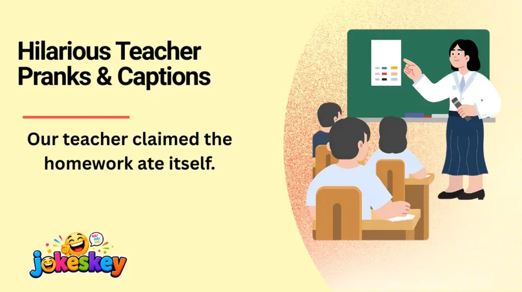 Hilarious Teacher Pranks & Captions