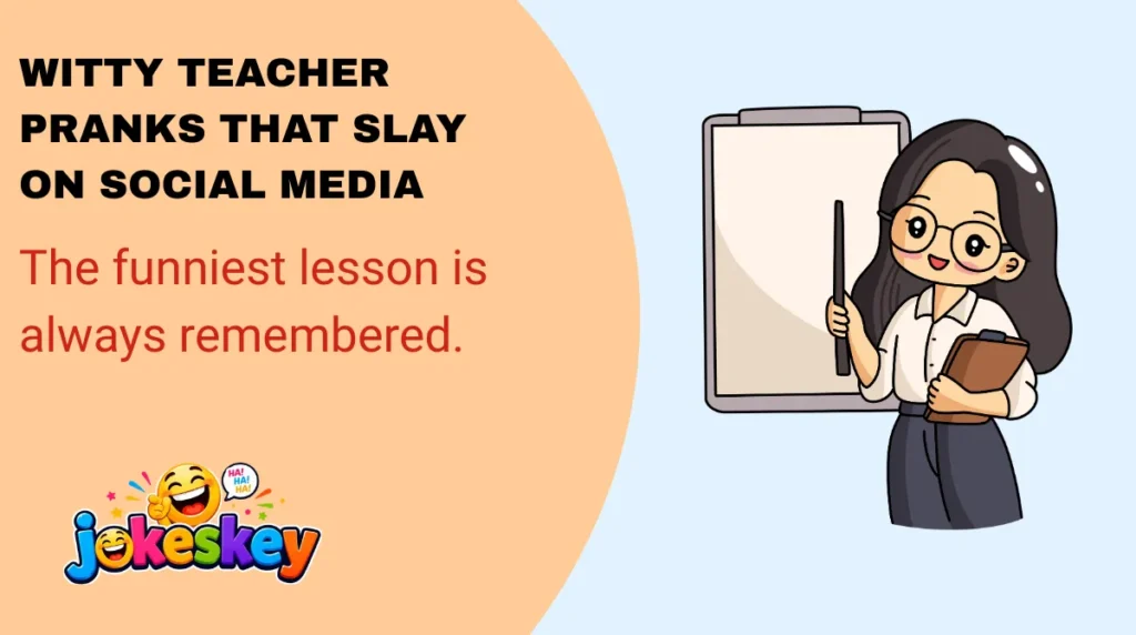 Witty Teacher Pranks That Slay on Social Media